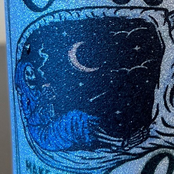 Does This Coffee Make Me Look Alive? Halloween ~ Skull ~ Silver Glitter Mug - Picture 3 of 9